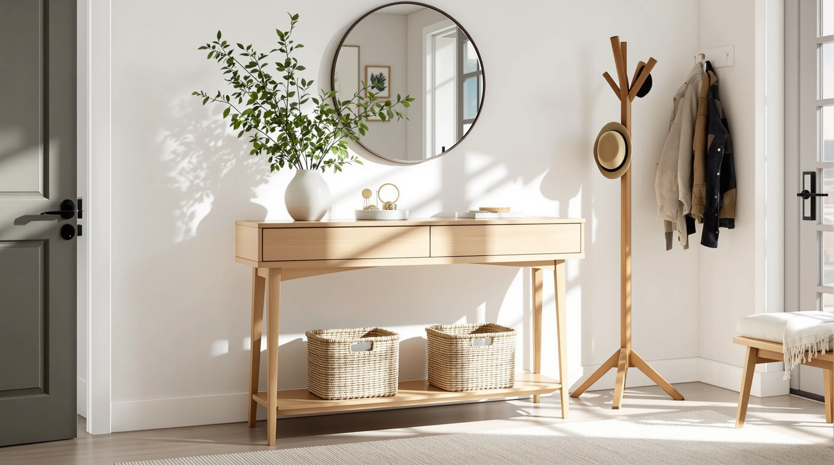 Muebles entrada maison du monde para un recibidor acogedor y práctico que transforma tu hogar