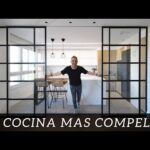 Puerta corredera de cristal para cocina y salón