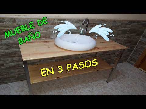 Mueble de baño con lavabo sobre encimera: Funcionalidad y diseño