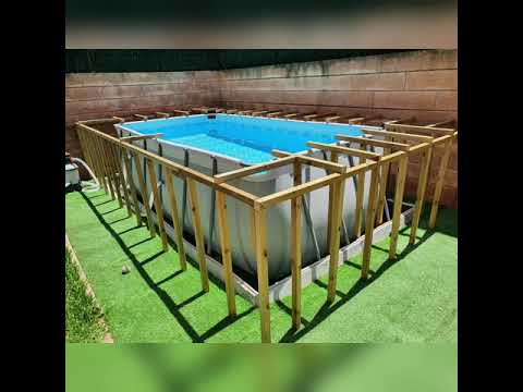 Forrar piscina desmontable con madera - Guía completa