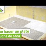 Plato de ducha de obra: la solución perfecta para tu baño