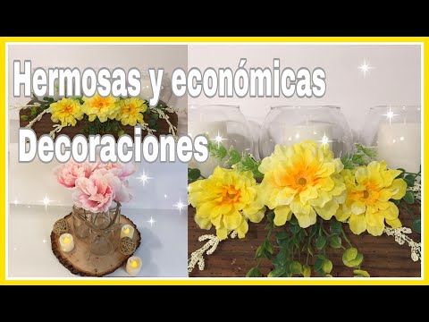 Centros de mesa con flores: ideas creativas y económicas.