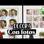 Decorar pared con fotos familiares: Ideas creativas y económicas.