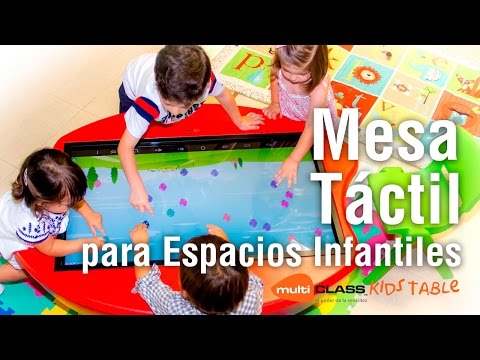 Butacas mesa táctil para juegos.