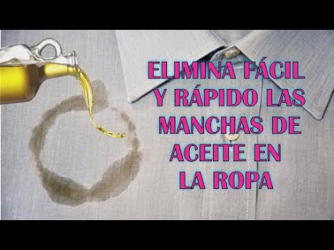 Elimina manchas de aceite de la ropa: Consejos prácticos