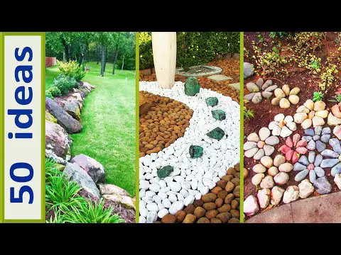 Decoración de jardines con piedras: ideas y consejos.