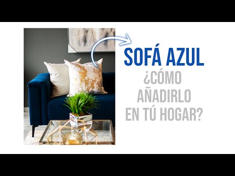 Decoración de salón con sofá azul: ideas y consejos