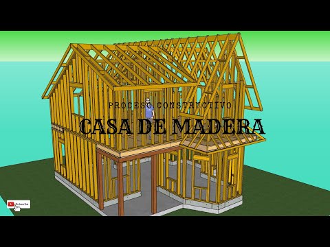 Casa de madera de dos plantas: Diseño y construcción