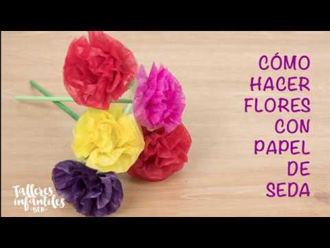 Flor con papel de seda: Tutorial para crear tus propias flores