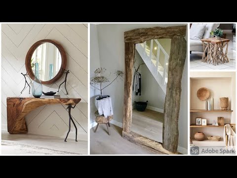Mesa tronco de madera en Zara Home: diseño rústico y elegante