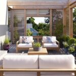 Casas con terrazas de madera: una opción elegante para tu hogar.