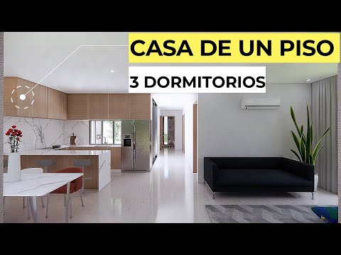 Casas minimalistas de una planta: Diseños modernos y funcionales