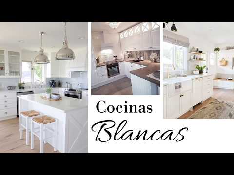 Cocina blanca con tiradores dorados: elegancia y estilo en tu hogar