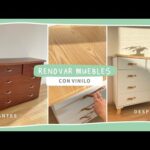 Muebles forrados con papel adhesivo: una forma fácil de renovar tu hogar