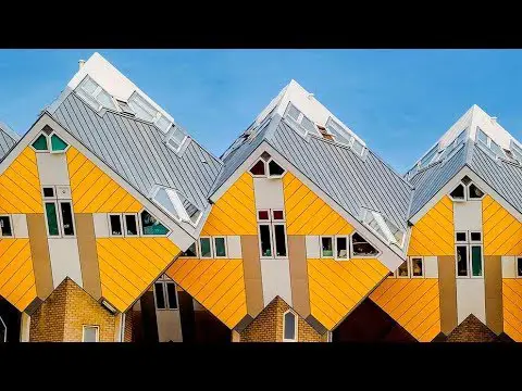 Explora el interior de las casas cubo en Rotterdam