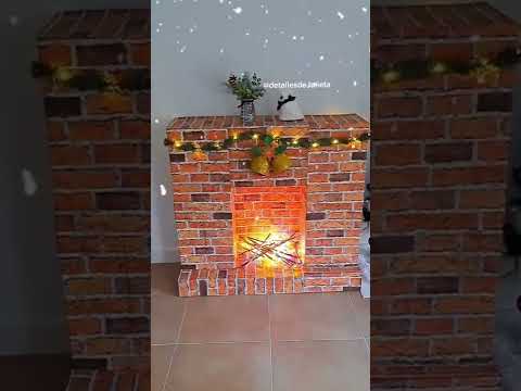 Tú chimenea de cartón para Navidad: ¡La solución perfecta!