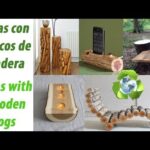 Figuras de madera: decoración con troncos naturales