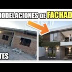 Modernización de fachada: Antes y después de la transformación.