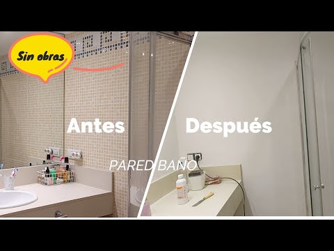 Baños a mitad de precio: mitad azulejos, mitad pintura