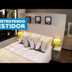 Vestidor detrás de la cama: solución de almacenamiento innovadora