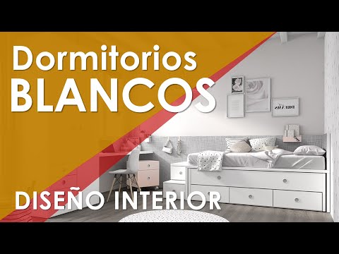 Dormitorio en blanco y beige: Combina elegancia y serenidad.