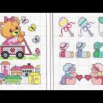 Cuadros infantiles de punto de cruz: diseños divertidos para decorar