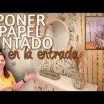 Recibidores con papel pintado: ideas para la decoración de entradas