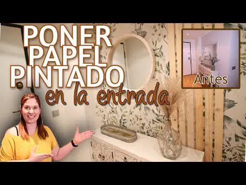 Recibidores con papel pintado: ideas para la decoración de entradas