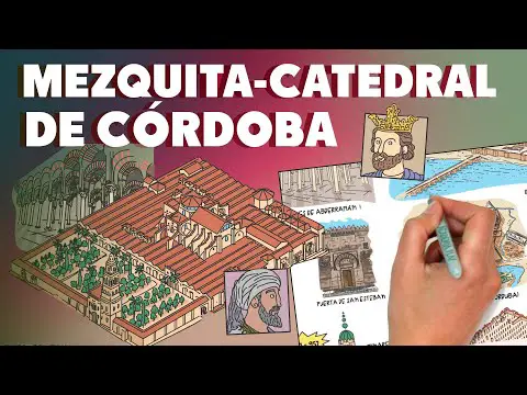 Dibujo de los arcos de la Mezquita de Córdoba
