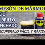 Consejos para limpiar mármol blanco de forma efectiva.