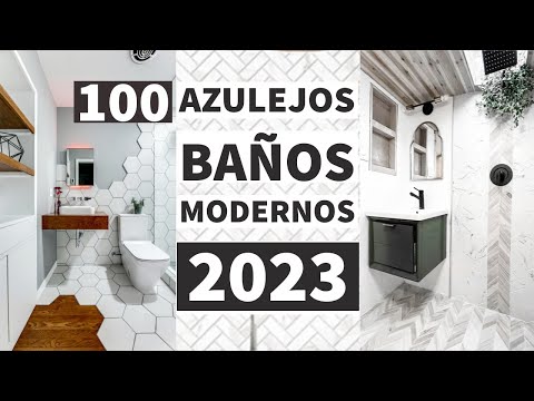 Azulejos modernos para baños pequeños.