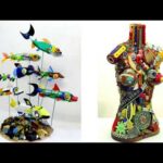Esculturas abstractas recicladas: arte sostenible y original