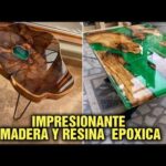 Mesas de madera y resina: la combinación perfecta.