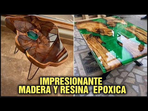 Mesas de madera y resina: la combinación perfecta.