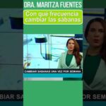 Frecuencia para cambiar las sábanas.