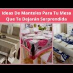 Manteles pintados a mano modernos: ¡Dale vida a tu mesa!