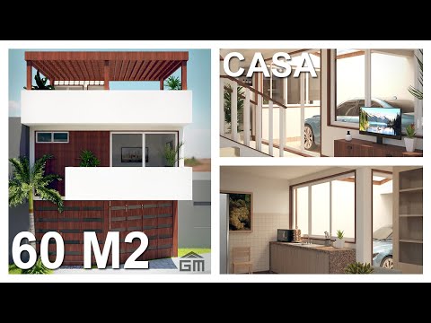 Casa de 58 metros cuadrados: Diseño funcional y económico