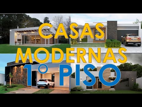 Casas modernas de un piso: Diseños exclusivos y funcionales