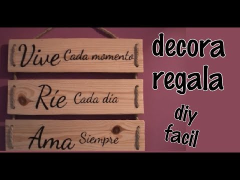 Frases en madera: la tendencia en decoración del hogar