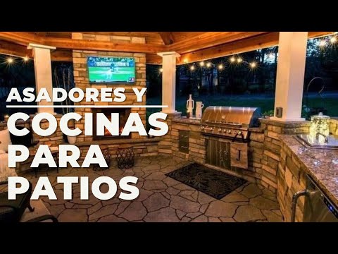 Cocinas de exterior de obra: diseños funcionales y elegantes