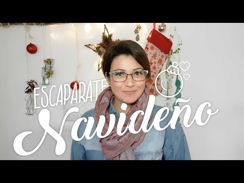 Decoración de escaparates navideños.