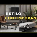 Diseño de salón contemporáneo con atractivas vigas de madera