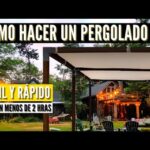 Cómo construir una pérgola económica paso a paso