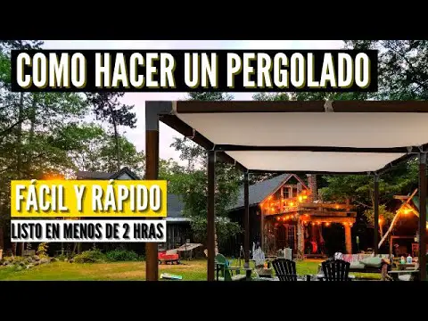 Cómo construir una pérgola económica paso a paso