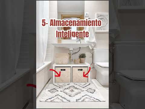 Ideas para aprovechar el espacio en baños pequeños con ducha