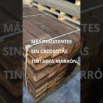 El encanto industrial de los muebles fabricados con traviesas de tren