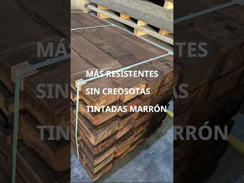 El encanto industrial de los muebles fabricados con traviesas de tren