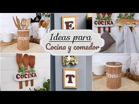 Ideas creativas para utilizar papel en la decoración de cocinas.