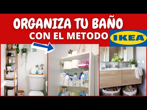 Ideas de decoración para baños con productos de IKEA.