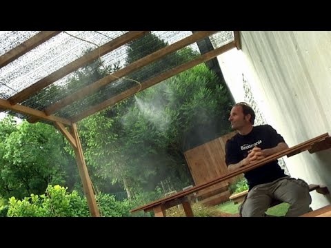 Refresca tu jardín con una ducha exterior de manguera